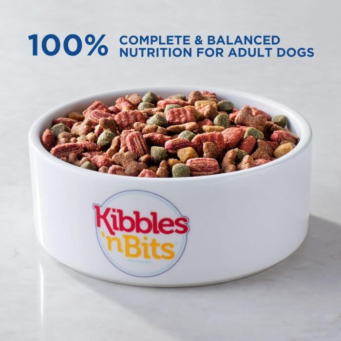 Kibbles 'n Bits Mini Bits Bacon & Steak Flavor, Dry Small Breed Dog Food, 16-Pound Bag