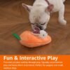 Amazon Basics Hide and Seek Squeaky Dog Plush Toy, Rabbit and Carrot, Orange and White, 5 Pack - Image 3
