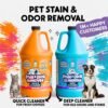 Calyptus Pet Stain and Odor Remover | Orange and Enzyme Cleaner Duo Solution for Pets | 128oz (64oz x 2 Bottles) | Carpet Cleaner and Odor Eliminator for Cat Urine, Dog Pee, and Poop | Pro Strength - Image 2