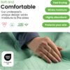 IMPROVIA® Washable Underpads, 34" x 36" (Pack of 6) - Heavy Absorbency Reusable Incontinence Pads for Kids, Adults, Elderly, and Pets - Waterproof Protective Pad for Bed, Couch, Sofa, Furniture, Floor - Image 4