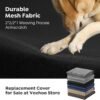 Veehoo Cooling Elevated Dog Bed, Portable Raised Pet Cot with Washable & Breathable Mesh, No-Slip Feet Durable Dog Cots Bed for Indoor & Outdoor Use, Large, CWC1803-L Black - Image 4