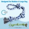 UPSKY Dog Rope Toys 2 Nearly Indestructible Dog Toys, Dog Toy for Medium to Large Breed, Dental Cleaning Chew Toys, Dog Tug Toy for Boredom, Dog Teething Toys, Dog Rope Toy for Aggressive Chewers - Image 2