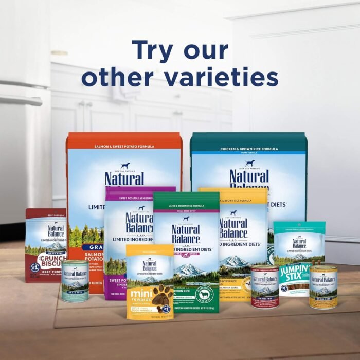 Natural Balance Limited Ingredient Small Breed Adult Grain-Free Dry Dog Food, Salmon & Sweet Potato Recipe, 12 Pound (Pack of 1), Salmon & Sweet Potato (New Formula)