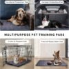 Washable Pee Pads for Dogs - 2-Pack Thick Heavy Absorbency Reusable Pee Pads Prevent Leakage Non-Slip, Waterproof Pet Training Pads for Puppy Playpen, Crate, Whelping Box, Potty Training, Grey - Image 4