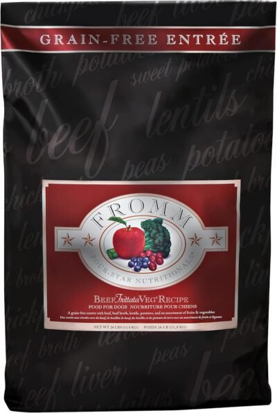Fromm Four-Star Nutritionals Beef Frittata Veg Dog Food - Premium Dry Dog Food - Beef Recipe - 26 lb