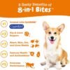 Zesty Paws Dog Multivitamin, Chewable Dog Vitamins and Supplements for Hip & Joints, Skin & Coat, Omega 3 Fish Oil for Dogs- Senior & Puppy Multivitamin - Peanut Butter- 90ct - Image 2