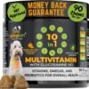 Googipet Premium 10 in 1 Dog Vitamins Multivitamin Chewable with Probiotics for Gut Health, Dog Vitamins and Supplements w/Vitamin C & Glucosamine for Joint Support (Peanut Butter & Pumpkin Flavor)