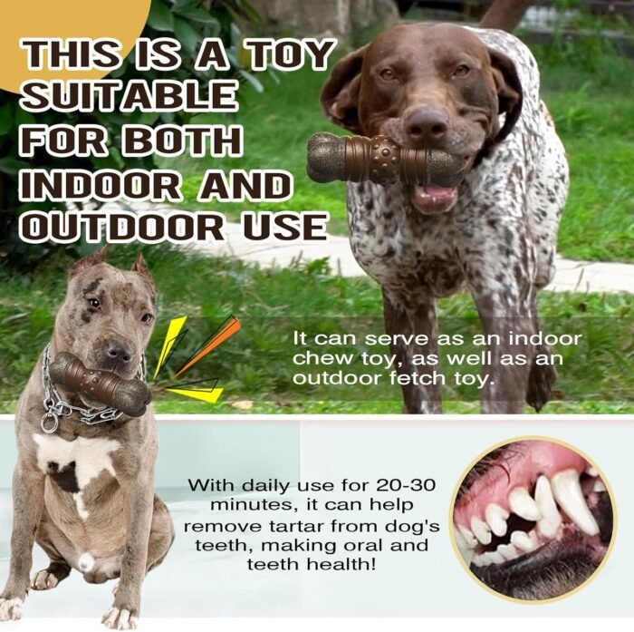 Dog Toys,Chew Toys for Aggressive Chewer,Large Dog Toys,Bone Chew Toys,Big Dog Toys for Cleaning Teeth,Consumable Coffee Wood,Relieving Boredom,Interacting,Strong,Large.Indoor,Outdoor.