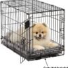 MidWest Homes for Pets Plush Pet Bed | Ombré Swirl & Cat Bed | Gray 17L x 11W x 1.5H - Inches for Toy Dog Breeds, 40618-SGB, 18-Inch - Image 3