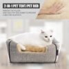 Cat Bed for Indoor Cats - Cat Cave Bed Cat House Cat Tent with Removable Washable Cushioned Pillow, Soft Kitten beds,Cat Beds & Furniture, for Small and Medium Pet Bed - Image 2