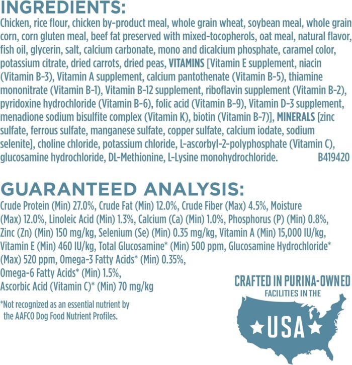 Purina ONE Plus Joint Health Formula Natural With Added Vitamins, Minerals and Nutrients Dry Dog Food - 16.5 lb. Bag