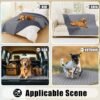 Smiry Waterproof Dog Bed Cover Blanket, Soft Reversible Pet Blanket, Washable Leakproof Cats Dogs Couch Cover for Sofa, Couch, Furniture (30x70 Inch, Grey/Dark Grey) - Image 6
