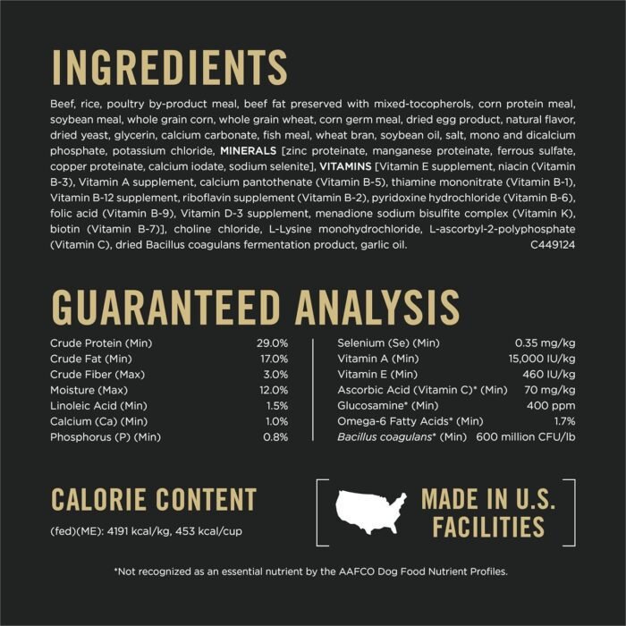Purina Pro Plan High Protein Small Breed Dog Food, Shredded Blend Beef & Rice Formula - 18 lb. Bag