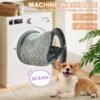 POCBLUE Deluxe Washable Dog Bed for Large Dogs Dog Crate Mat 36 Inch Comfy Fluffy Kennel Pad Anti-Slip for Dogs Up to 60 lbs, 36" x 23", Grey - Image 5