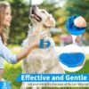 Comotech 3PCS Dog Bath Brush | Dog Shampoo Brush | Dog Scrubber for Bath | Dog Bath Brush Scrubber | Dog Shower/Washing Brush with Adjustable Ring Handle for Short & Long Hair (Blue Blue Blue) - Image 4
