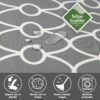 MidWest Homes for Pets Orthoperdic Egg-Crate Nesting Pet Bed w/ Teflon Fabric Protector, Medium Gray - Image 5