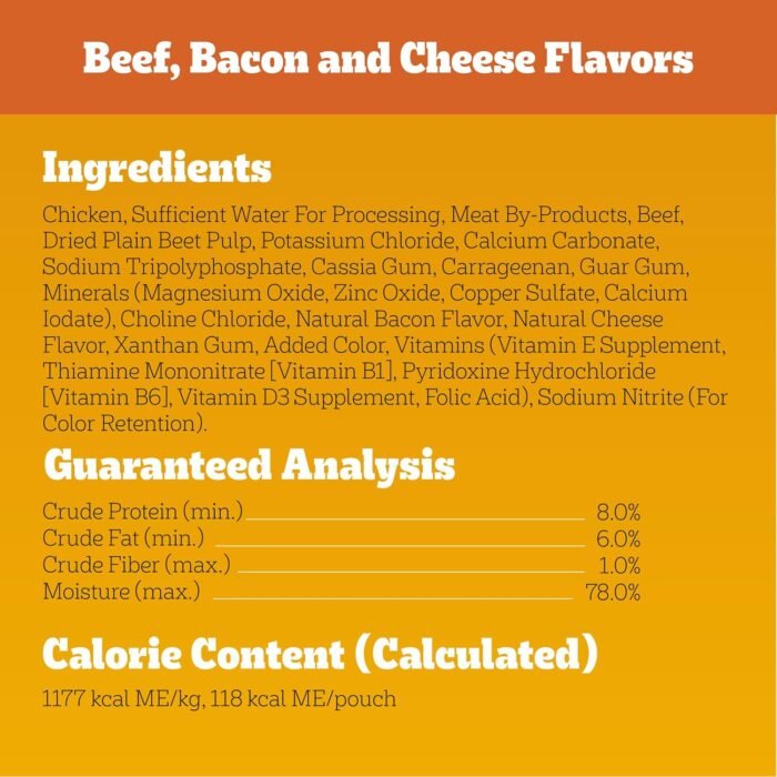 PEDIGREE CHOPPED GROUND DINNER Adult Soft Wet Dog Food 30-Count Variety Pack, 3.5 oz Pouches (Pack of 30)