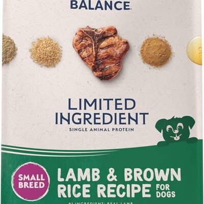 Natural Balance Limited Ingredient Small-Breed Adult Dry Dog Food with Healthy Grains, Lamb & Brown Rice Recipe, 4 Pound (Pack of 1)