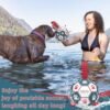 QDAN Dog Balls Toys, Soccer Ball with Straps, Puppy Birthday Gifts, Dog Water Toy, Durable Herding Balls for Small Medium Dogs, Interactive Toys for Tug of War (6 Inch) - Image 6