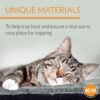 K&H PET PRODUCTS Self-Warming Cat Bed Pad, Self Heating Pad for Outdoor Cat Houses, Warming Mat for Indoor Pet Beds & Furniture, Reversible Blanket, Washable - Small 21 X 17in Oatmeal/Chocolate - Image 6