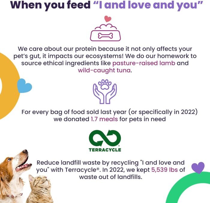 I AND LOVE AND YOU Baked and Saucy Dry Dog Food - Beef + Sweet Potato - Prebiotic + Probiotic, Real Meat, Grain Free, No Fillers, 10.25lb Bag