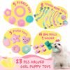 XIUGOAL Pink Puppy Toys for Boredom - 23 Pack Puppy Chew Toys for Teething, Interactive Dog Toys for Puppies, Cute Small Dog Toys with Treat Ball, Squeaky Dog Chew Toys and Ropes - Image 3