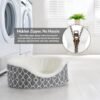 MidWest Homes for Pets Orthoperdic Egg-Crate Nesting Pet Bed w/ Teflon Fabric Protector, Medium Gray - Image 4