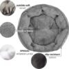 Asvin Small Dog Bed for Small Dogs, Cat Beds for Indoor Cats, Pet Bed for Puppy and Kitty, Extra Soft & Machine Washable with Anti-Slip & Water-Resistant Oxford Bottom, Grey, 20 inches - Image 4