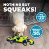 Outward Hound Durablez Tough Plush Squeaky Dog Toy, Gecko, Green, Large - Image 4