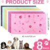 Chumia 8 Pcs Bulk Towels for Drying Dogs Cats Pet Towels Puppy Microfiber Quick Drying Dog Paw Bath Bathing Supplies Absorbent for Medium Pets(Sweet Color,40 x 24 Inch) - Image 2