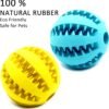 Youngever 2 Pack Dog Ball Toys for Pet Tooth Cleaning, Chewing, Fetching, Treat Ball Food Dispensing Toys (Small 2 Inch) - Image 5