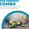 Outward Hound Durablez Tough Plush Squeaky Dog Toy, Gecko, Green, Large - Image 2