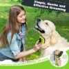 3PCS Dog Grooming Kit - Deshedding Brush, Slicker Brush, Bath Brush and Comb for Pet Supplies (Green Black) - Image 4