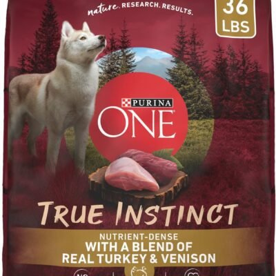 Purina ONE True Instinct With A Blend Of Real Turkey and Venison Dry Dog Food - 36 lb. Bag