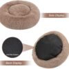 perpets Orthopedic Dog Bed Comfortable Donut Cuddler Round Dog Bed Ultra Soft Washable Dog and Cat Cushion Bed (Style 6) - Image 4