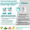 Dental Care Finger Wipes 60 Counts,Teeth Cleaning Finger Wipes for Dogs & Cats,Reduces Plaque & Supports Oral Freshness, Coconut Scent - Image 7