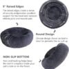 Small Calming Dogs Bed for Small Dogs Anti-Anxiety Machine Washable Fluffy Luxury Anti-Slip Waterproof Mute Base Warming Cozy Soft Pet Puppy Round Bed - Image 5