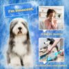 Pet Hair Remover Glove - Gentle Pet Grooming Glove Brush - Deshedding Glove - Massage Mitt with Enhanced Five Finger Design - Perfect for Dogs & Cats with Long & Short Fur - 1 Pack (Right-Hand), Blue - Image 8
