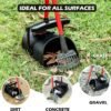 Pooper Scooper Large Swivel Bin & Rake for Large & Small Dogs Non-Breakable Dog Poop Scooper with 20 Waste Bags Easy to Clean Pet Waste Use on Grass, Dirt or Gravel - Pet Supplies - Image 2