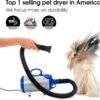 SHELANDY Groomer Partner Pet Hair Force Dryer Dog Grooming Blower with Heater (Blue) - Image 2