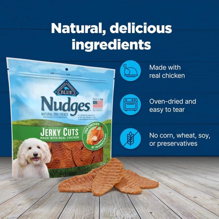 Blue Buffalo Nudges Jerky Cuts Natural Dog Treats Chicken