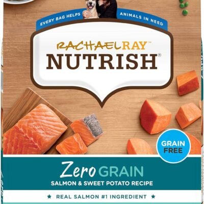 Rachael Ray Nutrish Zero Grain Dry Dog Food, Salmon & Sweet Potato Recipe, 11.5 Pounds