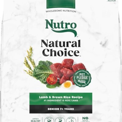 Nutro Natural Choice Senior Dry Dog Food, Lamb and Brown Rice Recipe, 30 lbs.