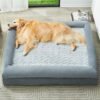 WNPETHOME Orthopedic Dog Beds for Large Dogs, Extra Large Waterproof Dog Couch with Removable Washable Cover & Anti-Slip Bottom, XL Dog Crate Bed with Sides