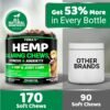YUMA'S Hemp Calming Chews for Dogs - Advanced Dog Calming Chews - 170 Treats - Anxiety Relief Treats - Hemp Oil - Separation Aid, Stress, Hip and Joint Supplement for Canine Health Support - Image 5