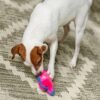 Outward Hound Durablez Tough Plush Squeaky Dog Toy, Pig, Pink, XS - Image 5