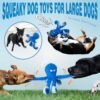 LEGEND SANDY Tough Dog Toys, Stuffed Dog Chew Toys, Large Dog Toys to Keep Them Busy, Interactive Dog Toys, Squeaky Dog Toys, Tug of War Dog Toy, Crinkle Dog Toy (Blue Octopus) - Image 6