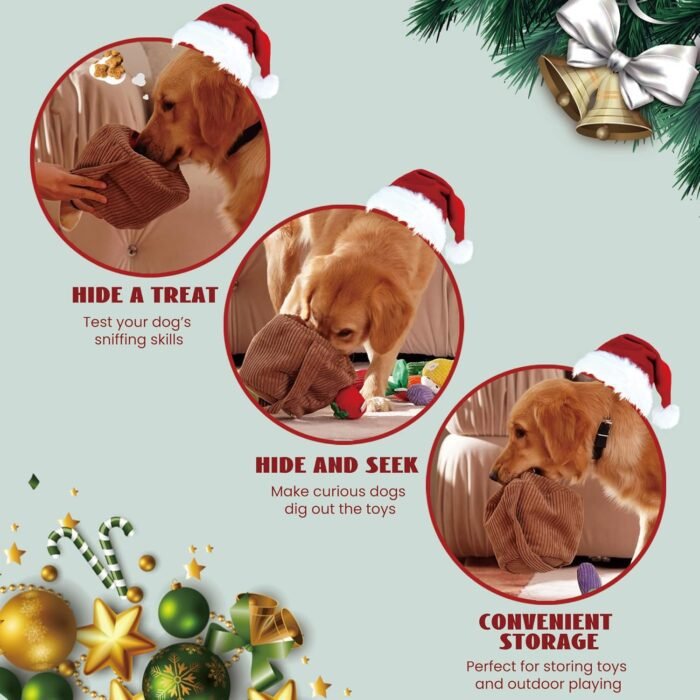 Nocciola Small Dog Toys- 15 Pack Grocery Bag Fruits and Veggies Dog Squeaky Toys, Small Puppy Toys to Keep Them Busy, Durable Plush Toys for Medium Dogs Aggressive Chewers, Cognitive Toys for Boredom