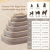 Orthopedic Dog Bed for Medium, Large Dogs Breeds, High Density Egg Crate Foam Dog Sofa Beds with Four Sided Bolster,Oval Kennel Bed, Pet Couch Bed,Removable Washable Cover& Non-Slip Bottom - Image 5