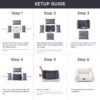 Bedsure Cute Couch for Pets - Fluffy Cat Sofa with Premium Soft Corduroy Fleece, Fuzzy Couch Bed with Removable Washable Cover, Supportive Cat Chair for Indoor Cats, 24inch, Cream - Image 7